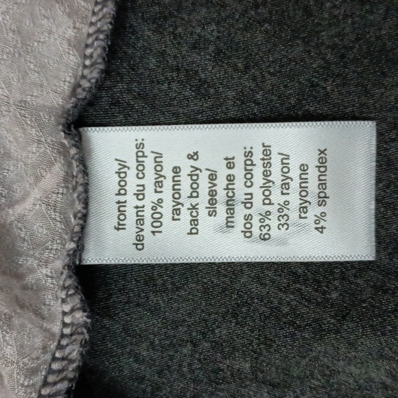 Maurices Floral Hi-Lo Top With Silver Bead Neck Trim - Picture 4 of 6